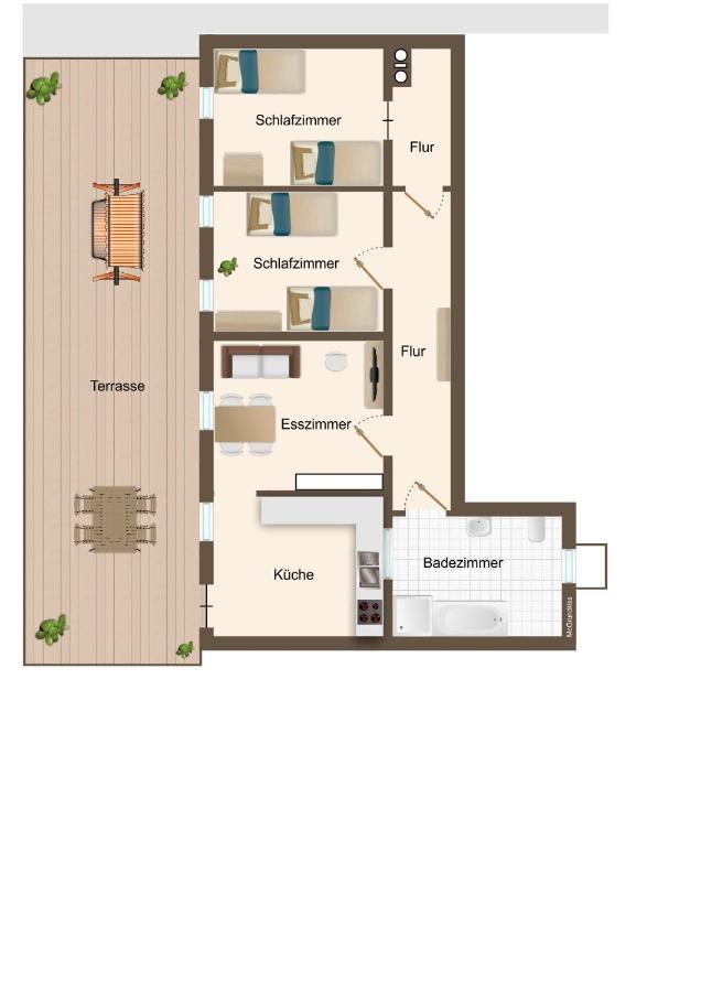Buergstadt, Am Bischof Mit Sonnenterrasse, 1 Bis 4 Betten Apartment Buergstadt